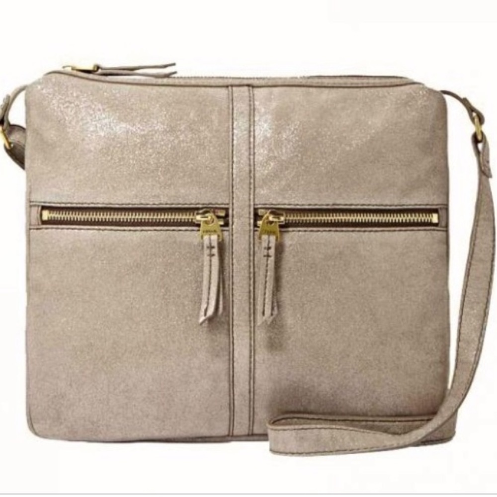 Fossil Erin Crossbody - metallic silver